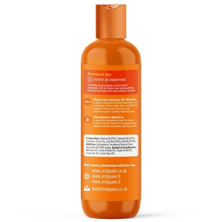 Formula cu ulei de somon pentru mobilitate la caini si pisici Hip & Joint Salmon Oil, 250 ml, Zesty Paws 738560