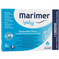Filtre de unica folosinta pentru aspiratorul nazal Baby, 20 bucati, Marimer