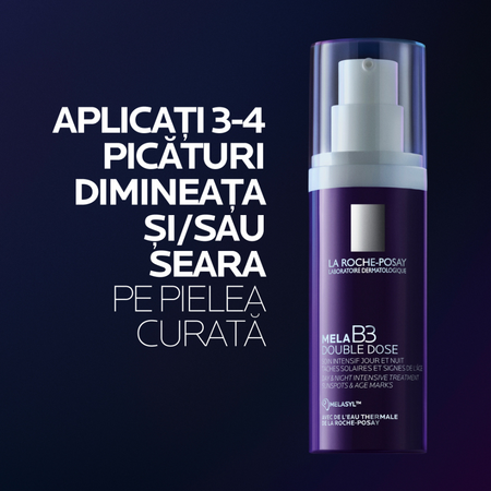Tratament concentrat intensiv de zi si de noapte anti-pete pigmentare Mela B3 Double Dose, 40 ml, La Roche-Posay 738910