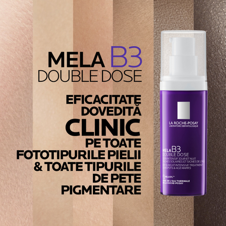 Tratament concentrat intensiv de zi si de noapte anti-pete pigmentare Mela B3 Double Dose, 40 ml, La Roche-Posay 738909