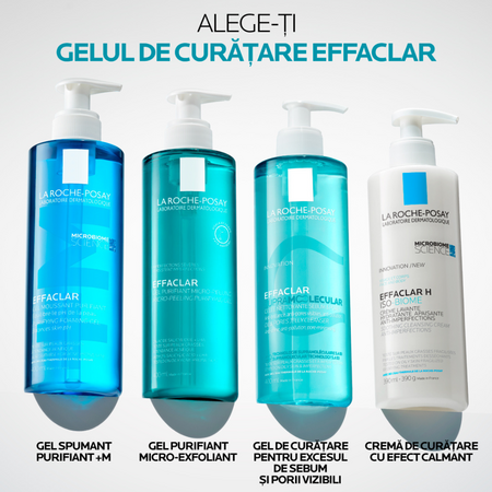 Gel de curatare pentru pentru excesul de sebum si porii vizibili Effaclar Supramolecular, 400 ml, La Roche-Posay 738950