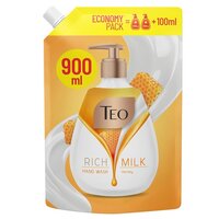 Rezerva Sapun lichid pentru maini Rich Milk Honey, 900 ml, Teo