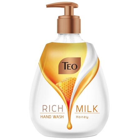 Sapun lichid pentru maini Rich Milk Honey, 400 ml, Teo