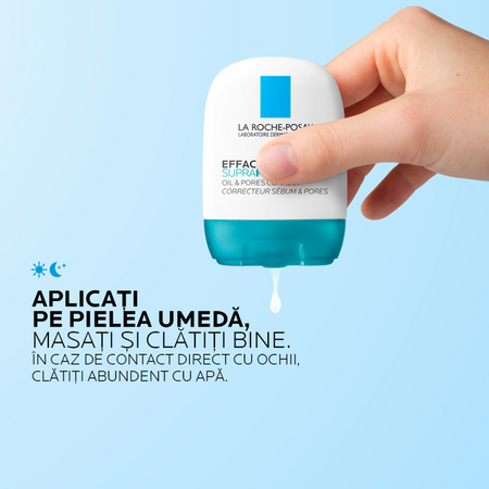 Gel matifiant corector pentru excesul de subum si porii vizibili Effaclar Supramolecular, 40 ml, La Roche-Posay 738981