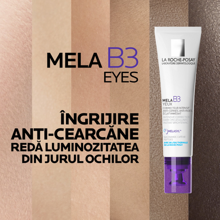 Crema corectare intensiva a cearcanelor si a liniilor fine Mela B3, 15 ml, La Roche-Posay 739024