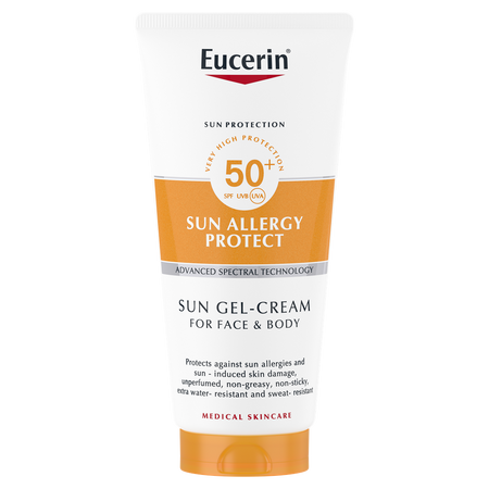 Crema-gel de fata si corp cu SPF50+ Sun Allergy Protect, 200 ml, Eucerin
