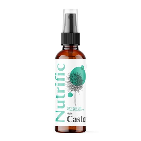 Ulei de ricin presat la rece, 100 ml, Nutrific