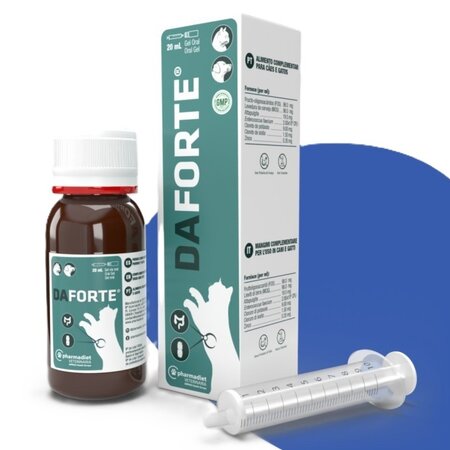 Supliment nutritional pentru caini si pisici Daforte Plus Gel, 20 ml, Pharmadiet