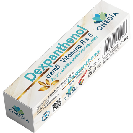 Crema regeneranta si hidratanta cu vitamina A si E Dexpanthenol, 30 g, Onedia
