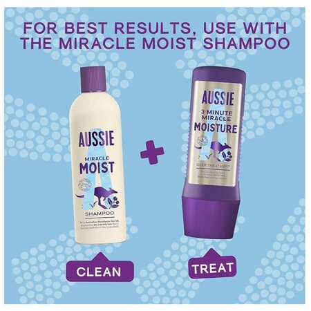 Sampon hidratant pentru par deteriorat si uscat Miracle Moist, 300 ml, Aussie 739587