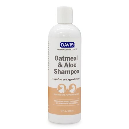 Sampon cu ovaz si aloe vera pentru caini si pisici, 355 ml, Davis