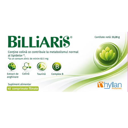 Billiaris, 40 comprimate, Hyllan 739643