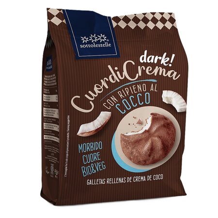 Biscuiti cu crema de cocos, 200 g, Sottolestelle