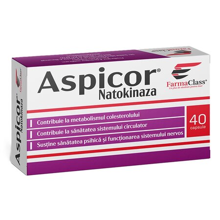 Aspicor Natokinaza, 40 capsule, FarmaClass