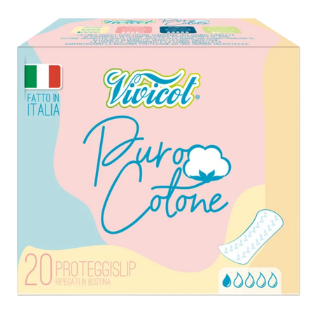 Absorbante zilnice din bumbac hipoalergenic Puro Cotone, 20 bucati, Vivicot