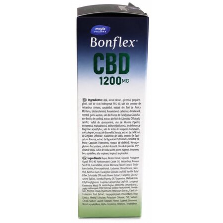 Gel cu canabidiol pentru masaj Bonflex CBD, 120 g, Mayla Pharma 739981
