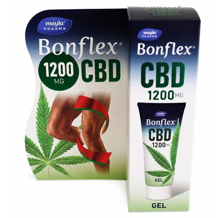 Gel cu canabidiol pentru masaj Bonflex CBD, 120 g, Mayla Pharma
