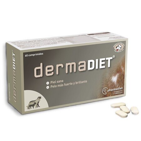 Supliment nutritional pentru caini Dermadiet, 60 comprimate, Pharmadiet