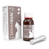 Supliment nutritional pentru pisici si dihori Dermadual Gel, 50 ml, Pharmadiet