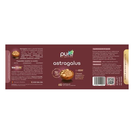Astragalus, 60 capsule, Pure Organics 740060