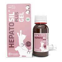 Supliment pentru sustinerea functiei hepatice la caini din rase mici si pisici Hepatosil Plus Gel, 50 ml, Pharmadiet