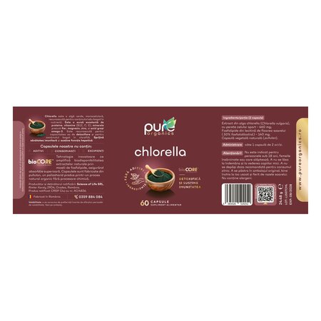 Chlorella, 60 capsule, Pure Organics 740091