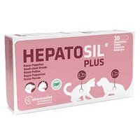 Supliment pentru functia hepatica la pisici si caini din rase mici Hepatosil Plus, 30 tablete, Pharmadiet
