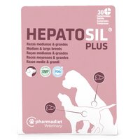 Supliment pentru functia hepatica la caini din rase mari si medii Hepatosil Plus, 30 tablete, Pharmadiet