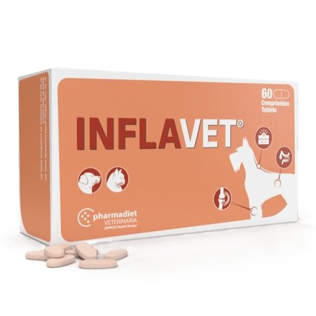 Supliment pentru articulatii la caini si pisici Inflavet, 60 tablete, Pharmadiet