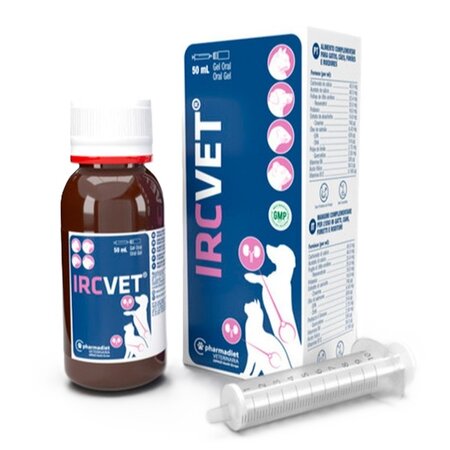 Supliment pentru functia renala la caini, pisici, dihori si rozatoare Ircvet Gel, 50 ml, Pharmadiet