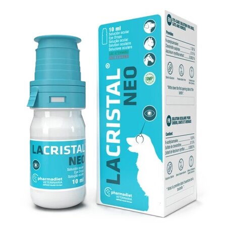 Picaturi de ochi pentru caini, pisici si cai Lacristal Neo, 10 ml, Pharmadiet