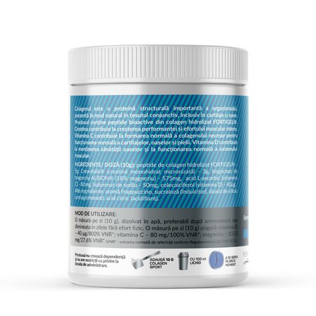 Pudra cu colagen si creatina Sport Formula, 300 g, Nutrific 740298