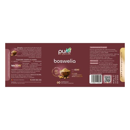 Broswellia, 60 capsule, Pure Organics 740337