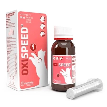 Supliment nutritional pentru caini de talie mica, pisici si dihori Oxispeed Gel, 50 ml, Pharmadiet