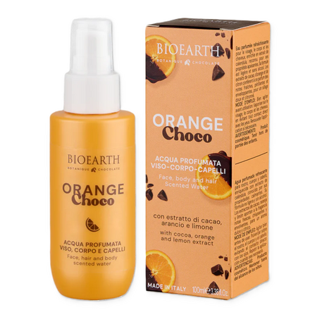 Apa parfumata cu extract de cacao, portocala si lamaie Orange Choco, 100 ml, Bioearth