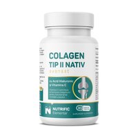 Colagen nativ tip II avansat, 30 capsule vegetale, Nutrific