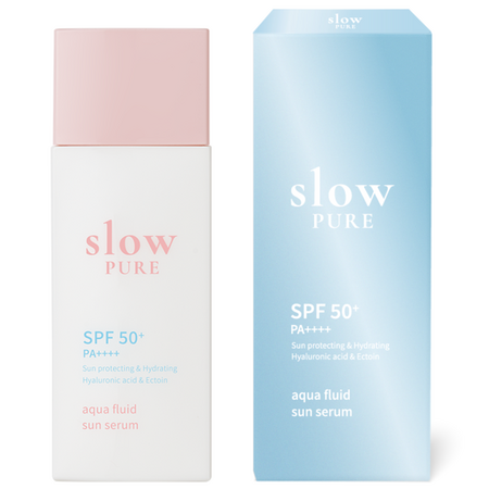 Ser de fata pentru protectie solara SPF50+ PA++++ Aqua Fluid, 50 ml, Slow Pure