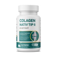 Colagen nativ tip II avansat, 60 capsule vegetale, Nutrific