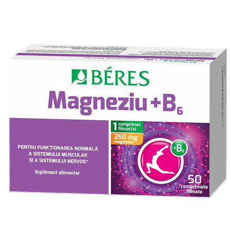 Magneziu + B6, 50 comprimate, Beres
