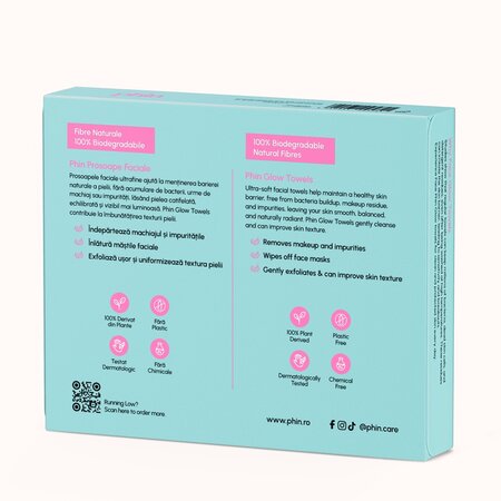 Prosoape faciale Glow Towels, XL, 10 bucati, Phin 741310