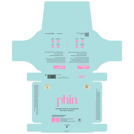 Prosoape faciale Glow Towels, XL, 10 bucati, Phin 741318