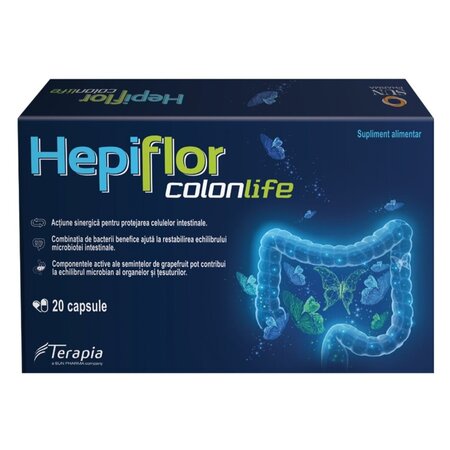 Hepiflor Colonlife, 20 capsule, Terapia