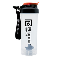 Shaker transparent din plastic, 700 ml, Pharma Grade