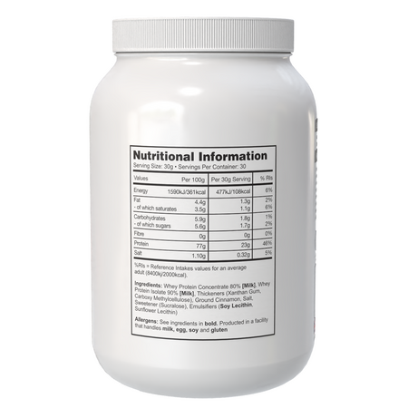 Shake proteic din zer Iso Grade Cinnamon Cereal Mix, 900 g, Pharma Grade 741442