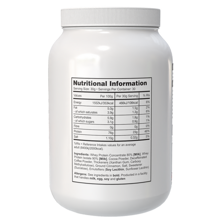 Shake proteic din zer Iso Grade Coffee Mocha, 900 g, Pharma Grade 741448