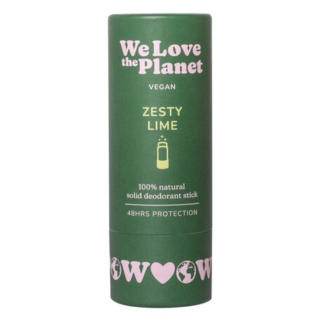 Deodorant natural stick Zesty Lime, 40 g, We love the planet