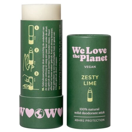 Deodorant natural stick Zesty Lime, 40 g, We love the planet 741807