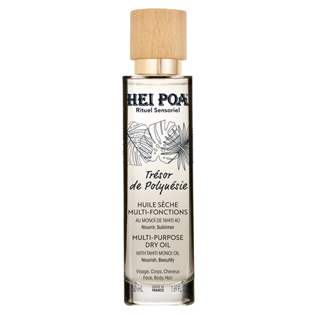 Ulei uscat multifunctional cu ulei de monoi Tresor de Polynesie, 50 ml, Hei Poa