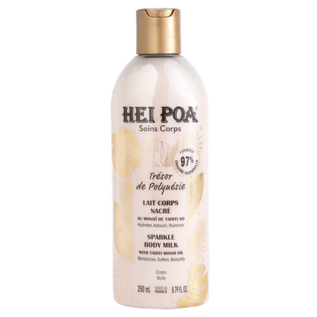 Lapte de corp stralucitor cu ulei de monoi Tresor de Polynesie, 250 ml, Hei Poa