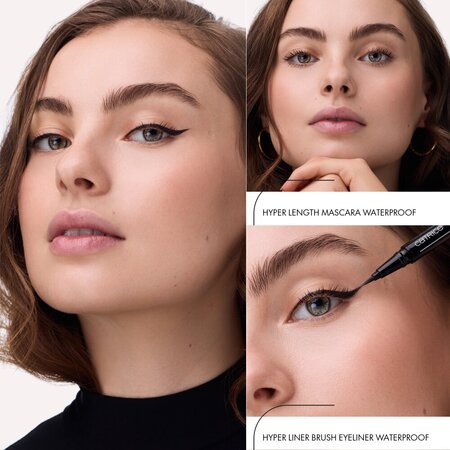 Tus pentru ochi rezistent la apa, 010 Ever Black, Hyper Liner Brush Eyeliner Waterproof, 0.52 ml, Catrice 741897